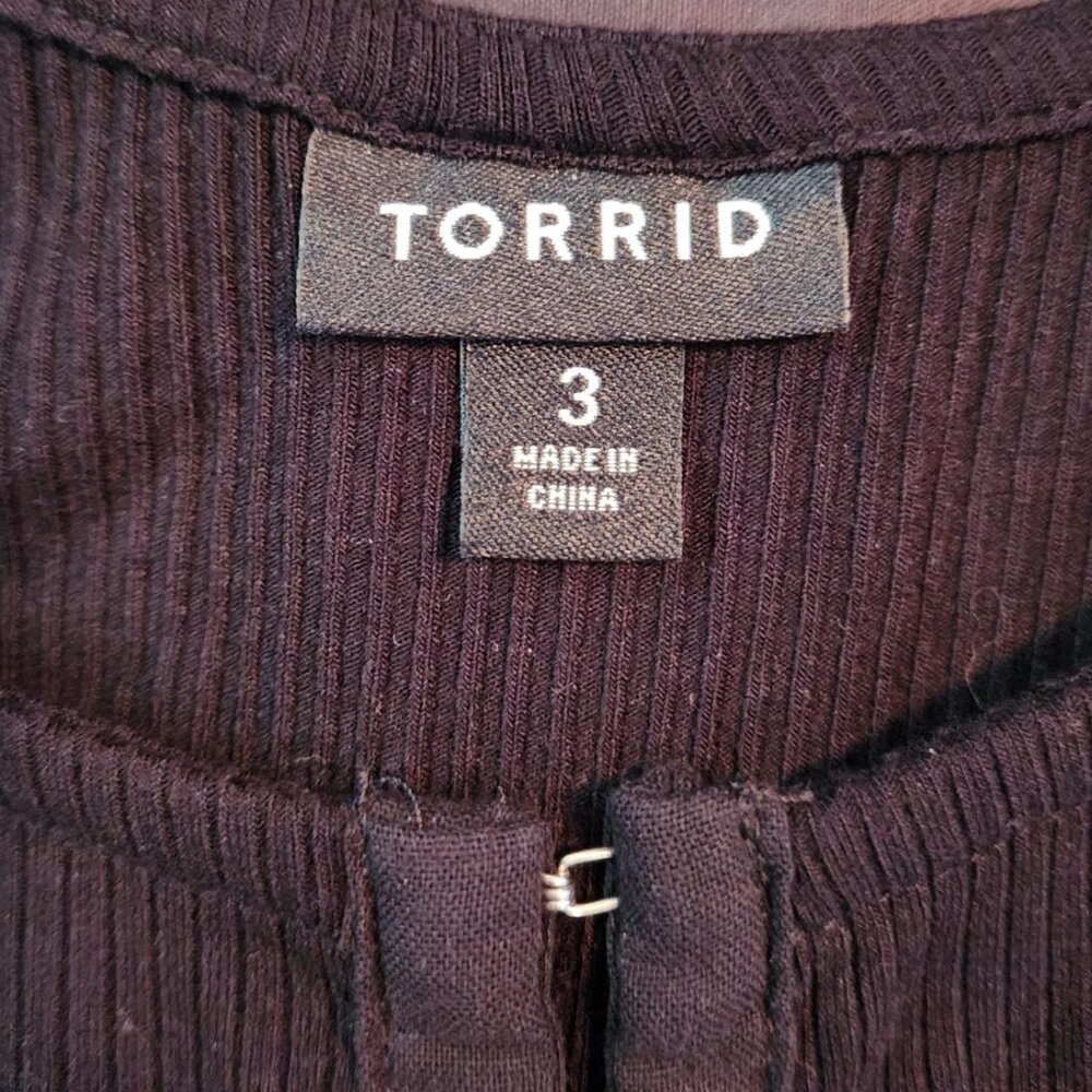 Torrid Black Hook & Eye Tank Top Size 3 - Picture 5 of 8